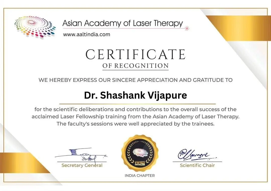 Laser Fellowship training by AALT, Singapore